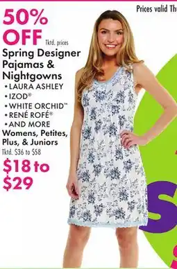 Boscov's Spring Designer Pajamas & Nightgowns offer