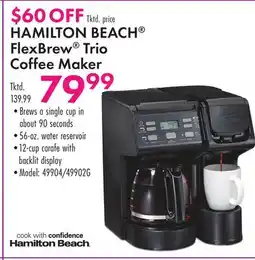 Boscov's HAMILTON BEACH FlexBrew Trio Coffee Maker offer