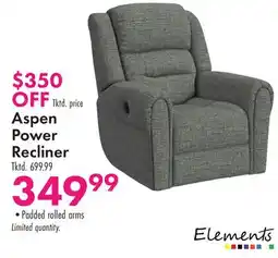 Boscov's Aspen Power Recliner offer