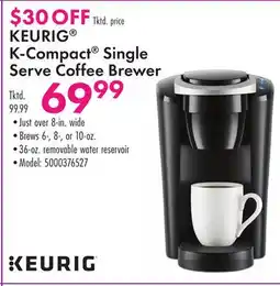 Boscov's KEURIG K-Compact Single Serve Coffee Brewer offer