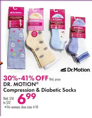 Boscov's DR. MOTION Compression & Diabetic Socks offer