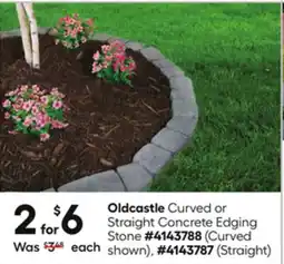 Lowe's Oldcastle Curved or Straight Concrete Edging Stone offer