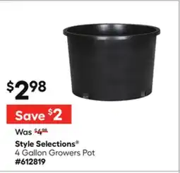 Lowe's 4 Gallon Growers Pot offer
