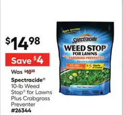 Lowe's Spectracide 10-lb Weed Stop for Lawns Plus Crabgrass Preventer offer