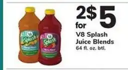 Safeway V8 Splash Juice Blends offer