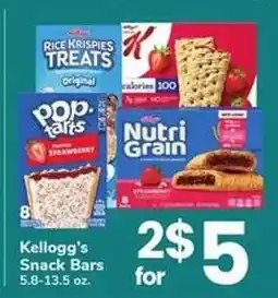 Safeway Kellogg's Snack Bars offer