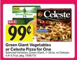 Stop&Shop Green Giant Vegetables or Celeste Pizza for One offer