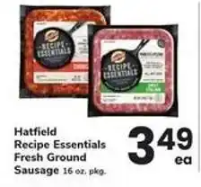 Safeway Hatfield Recipe Essentials Fresh Ground Sausage offer