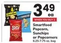 Safeway Smartfood Popcorn, SunChips or Popcorners offer