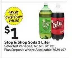 Stop&Shop Stop & Shop Soda 2 Liter offer