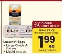 Safeway Lucerne Eggs offer