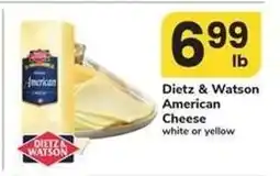 Safeway Dietz & Watson American Cheese offer