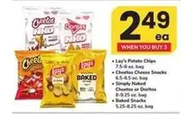Safeway Lay's Potato Chips, Cheetos Cheese Snacks, Simply Naked Cheetos or Doritos, Baked Snacks offer