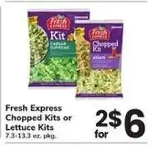 Safeway Fresh Express Chopped Kits or Lettuce Kits offer