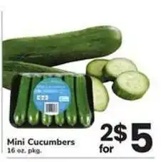 Safeway Mini Cucumbers offer