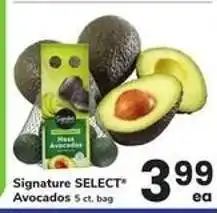Safeway Signature Select Avocados offer