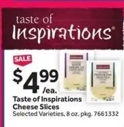 Stop&Shop Taste of Inspirations Cheese Slices offer