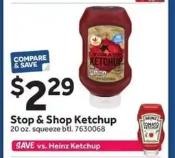 Stop&Shop Stop & Shop Ketchup offer