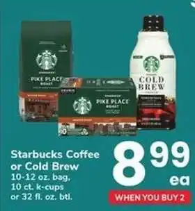 Safeway Starbucks Coffee or Cold Brew offer