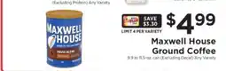 ShopRite Maxwell House Ground Coffee offer