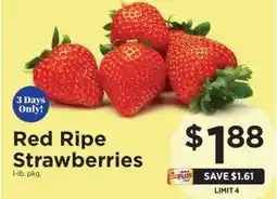 ShopRite Red Ripe Strawberries offer