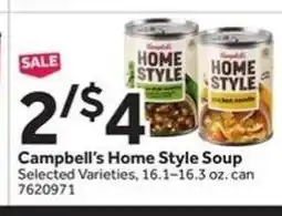 Stop&Shop Campbell's Home Style Soup offer