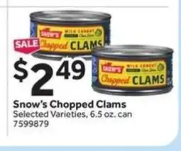 Stop&Shop Snow's Chopped Clams offer