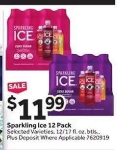 Stop&Shop Sparkling Ice 12 Pack offer