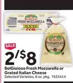 Stop&Shop BelGioioso Fresh Mozzarella or Grated Italian Cheese offer
