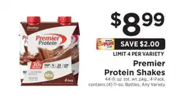 ShopRite Premier Protein Shakes offer