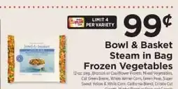ShopRite Bowl & Basket Steam In Bag Frozen Vegetables offer