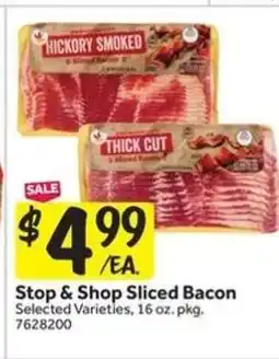 Stop&Shop Stop & Shop Sliced Bacon offer