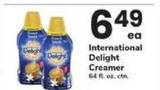 Safeway International Delight Creamer offer