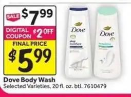 Stop&Shop Dove Body Wash offer