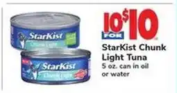Safeway Starkist Chunk Light Tuna offer