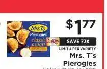 ShopRite Mrs. T's Pierogies offer