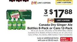 ShopRite Canada Dry Ginger Ale offer