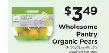ShopRite Wholesome Pantry Organic Pears offer