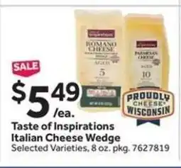 Stop&Shop Taste of Inspirations Italian Cheese Wedge offer