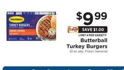 ShopRite Butterball Turkey Burgers offer