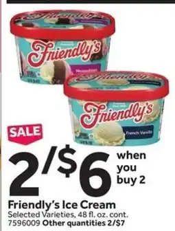 Stop&Shop Friendly's Ice Cream offer
