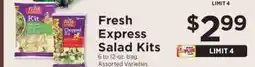 ShopRite Fresh Express Salad Kits offer