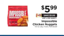 ShopRite Impossible Chicken Nuggets offer