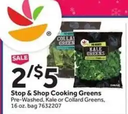 Stop&Shop Stop & Shop Cooking Greens offer