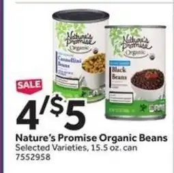Stop&Shop Nature's Promise Organic Beans offer