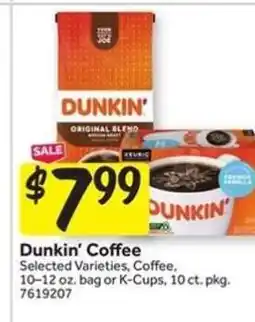 Stop&Shop Dunkin' Coffee offer
