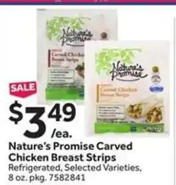 Stop&Shop Nature's Promise Carved Chicken Breast Strips offer
