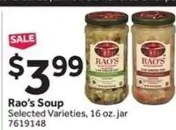Stop&Shop Rao's Soup offer
