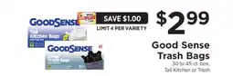 ShopRite Good Sense Trash Bags offer