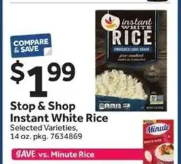 Stop&Shop Stop & Shop Instant White Rice offer
